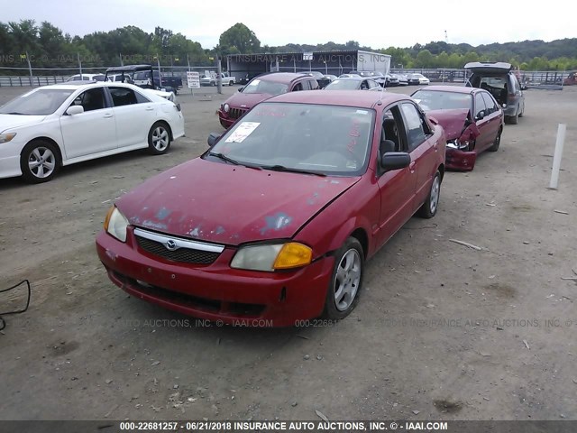 JM1BJ2212X0155439 - 1999 MAZDA PROTEGE ES RED photo 6