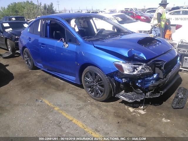 JF1VA1A63J9816912 - 2018 SUBARU WRX BLUE photo 1