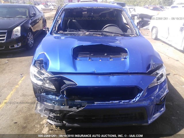 JF1VA1A63J9816912 - 2018 SUBARU WRX BLUE photo 6