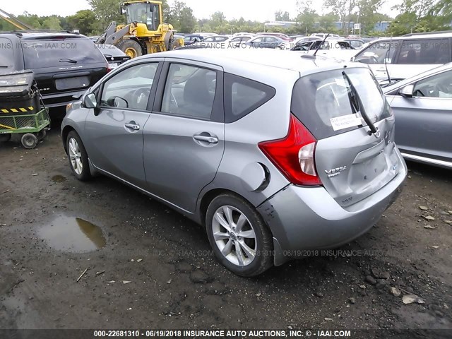 3N1CE2CP5EL411345 - 2014 NISSAN VERSA NOTE S/S PLUS/SV/SL GRAY photo 3