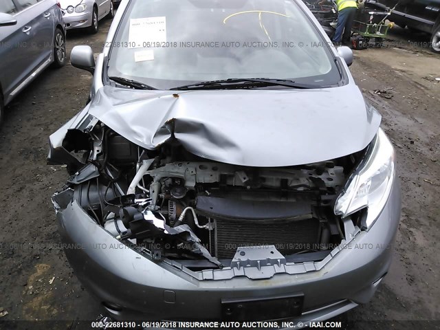3N1CE2CP5EL411345 - 2014 NISSAN VERSA NOTE S/S PLUS/SV/SL GRAY photo 6