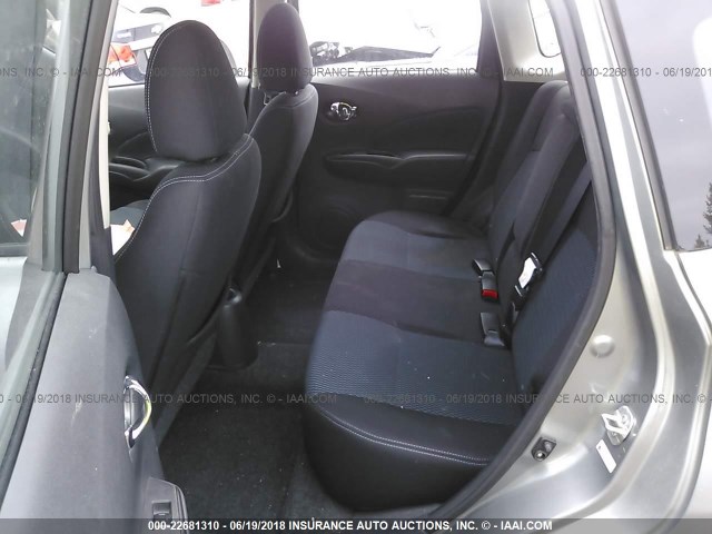 3N1CE2CP5EL411345 - 2014 NISSAN VERSA NOTE S/S PLUS/SV/SL GRAY photo 8