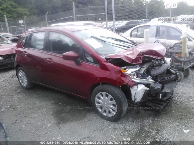3N1CE2CP9FL439859 - 2015 NISSAN VERSA NOTE S/S PLUS/SV/SL/SR RED photo 1