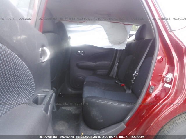 3N1CE2CP9FL439859 - 2015 NISSAN VERSA NOTE S/S PLUS/SV/SL/SR RED photo 8