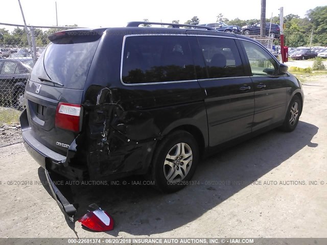 5FNRL386X5B136508 - 2005 HONDA ODYSSEY EXL BLACK photo 4