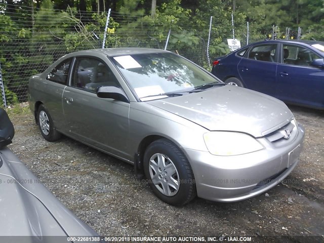 1HGEM22683L001991 - 2003 HONDA CIVIC LX BROWN photo 1