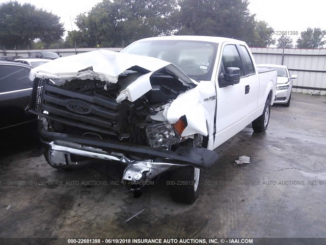 1FTRX12839FB08568 - 2009 FORD F150 SUPER CAB WHITE photo 2