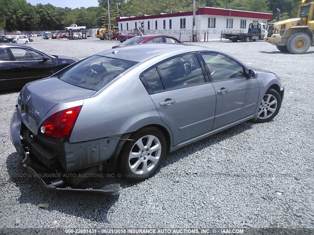 1N4BA41E48C824901 - 2008 NISSAN MAXIMA SE/SL GRAY photo 4