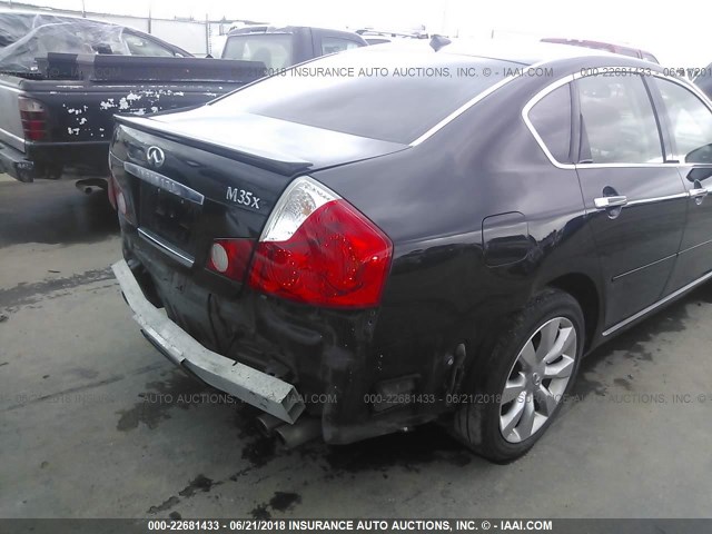 JNKAY01F86M258525 - 2006 INFINITI M35 SPORT BLACK photo 6