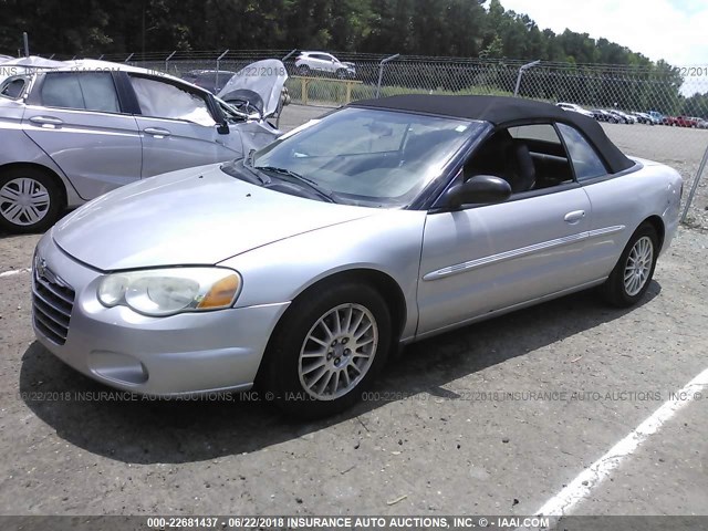 1C3EL55R85N629070 - 2005 CHRYSLER SEBRING TOURING SILVER photo 2