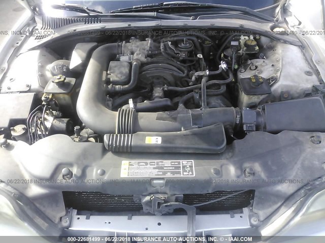 1LNHM87A52Y615406 - 2002 LINCOLN LS GRAY photo 10