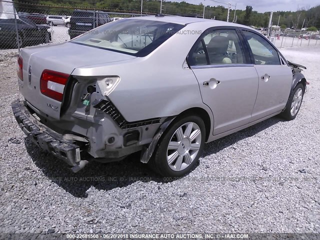 3LNHM26T59R620257 - 2009 LINCOLN MKZ BEIGE photo 4