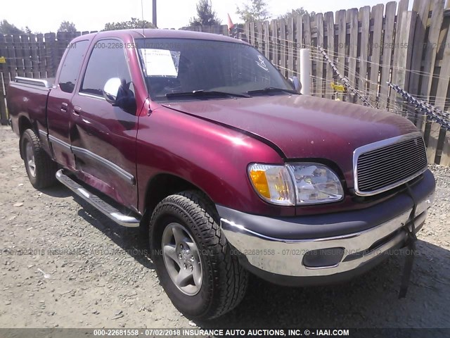 5TBRN34161S214799 - 2001 TOYOTA TUNDRA ACCESS CAB SR5 RED photo 1