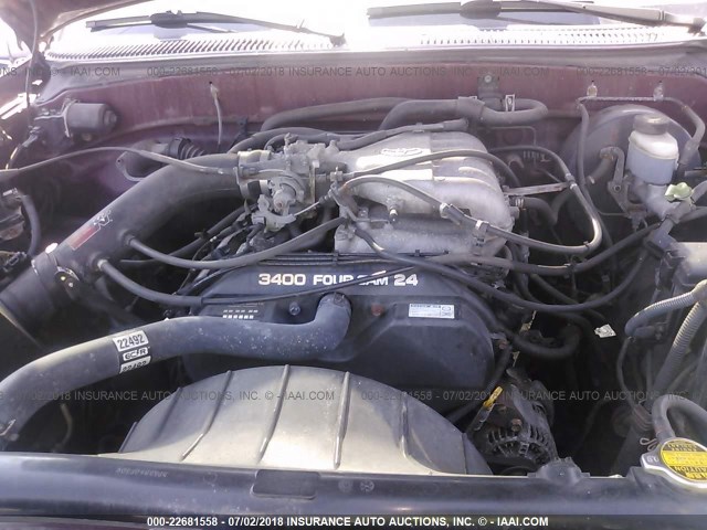 5TBRN34161S214799 - 2001 TOYOTA TUNDRA ACCESS CAB SR5 RED photo 10