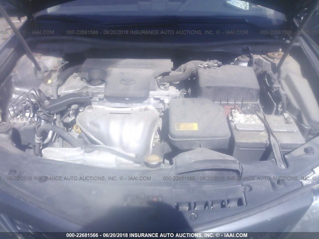 4T1BF1FK5CU095377 - 2012 TOYOTA CAMRY SE/LE/XLE GRAY photo 10