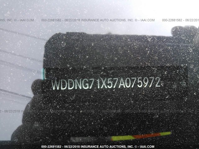 WDDNG71X57A075972 - 2007 MERCEDES-BENZ S 550 BLACK photo 9