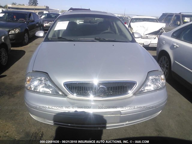 1MEHM55S31A607003 - 2001 MERCURY SABLE LS PREMIUM SILVER photo 6