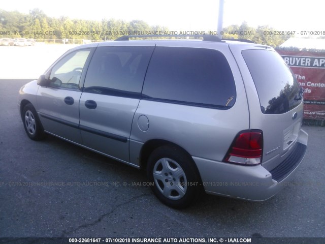 2FMZA51696BA36180 - 2006 FORD FREESTAR SE SILVER photo 3