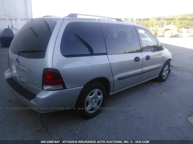 2FMZA51696BA36180 - 2006 FORD FREESTAR SE SILVER photo 4