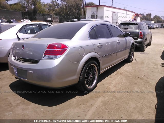 1G8ZS57N97F312805 - 2007 SATURN AURA XE SILVER photo 4