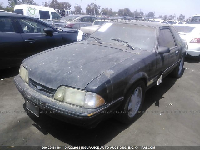 1FABP40A5JF270737 - 1988 FORD MUSTANG LX BLACK photo 2