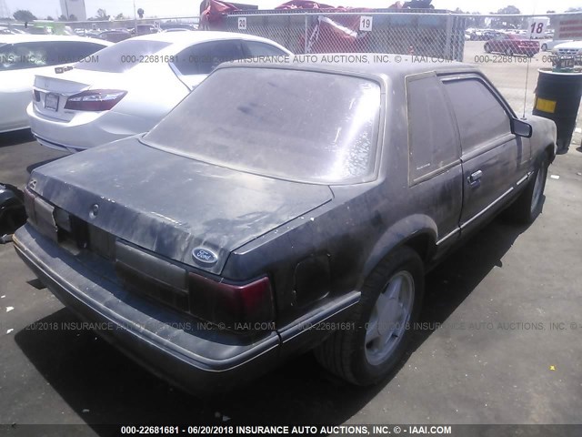 1FABP40A5JF270737 - 1988 FORD MUSTANG LX BLACK photo 4