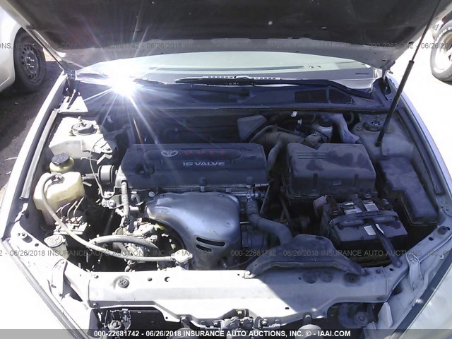 4T1BE30K55U593847 - 2005 TOYOTA CAMRY LE/XLE/SE 银色 照片 10