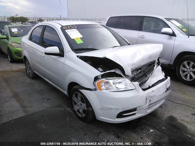 KL1TD5DE7AB086151 - 2010 CHEVROLET AVEO LS/LT WHITE photo 1