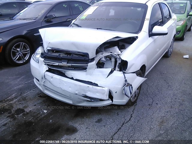 KL1TD5DE7AB086151 - 2010 CHEVROLET AVEO LS/LT 白色 照片 6