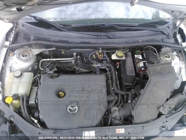 JM1BK12F271763183 - 2007 MAZDA 3 I SILVER photo 10