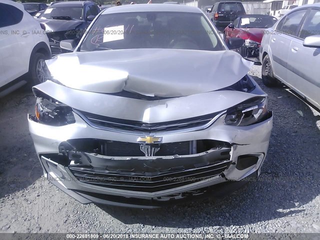 1G1ZB5ST3HF265311 - 2017 CHEVROLET MALIBU LS 银色 照片 6