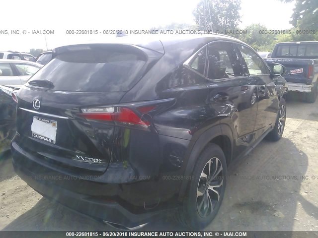 JTJBARBZXF2028467 - 2015 LEXUS NX 200T BLACK photo 4