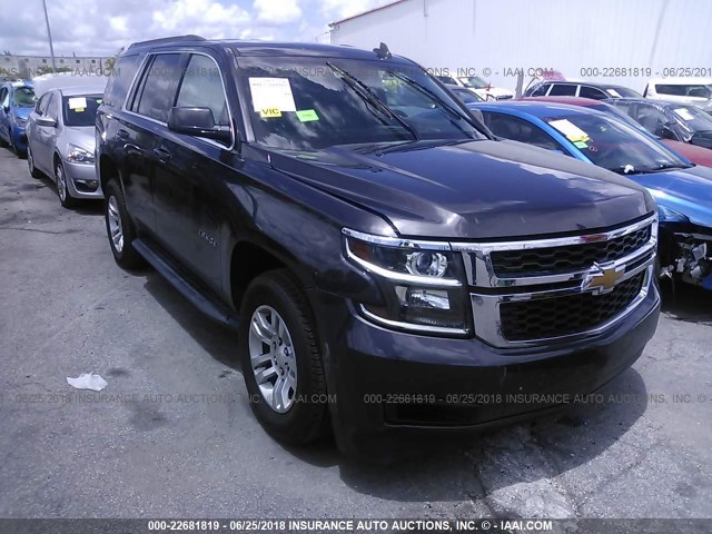 1GNSCAKC2FR723499 - 2015 CHEVROLET TAHOE C1500  LS GRAY photo 6