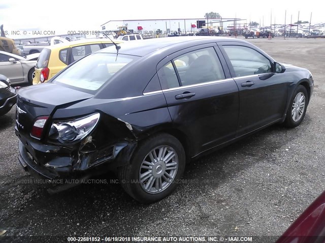 1C3LC56K47N546828 - 2007 CHRYSLER SEBRING TOURING BLACK photo 4