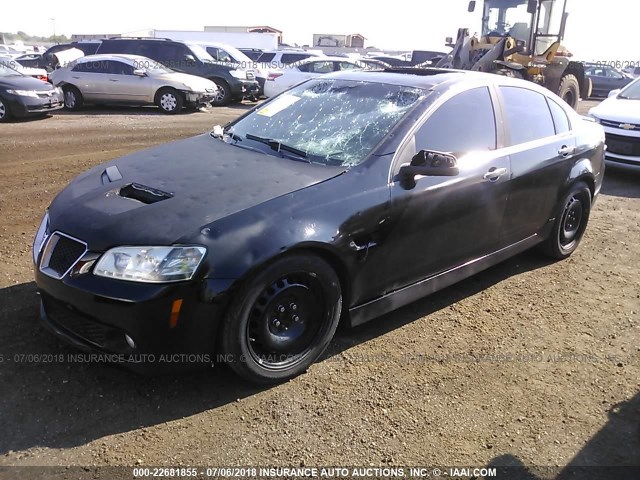 6G2EC57Y18L126763 - 2008 PONTIAC G8 GT BLACK photo 2