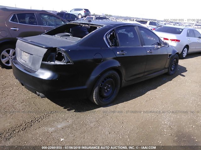 6G2EC57Y18L126763 - 2008 PONTIAC G8 GT BLACK photo 4