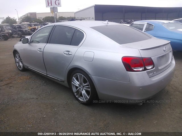 JTHBC96S275009128 - 2007 LEXUS GS 450H SILVER photo 3