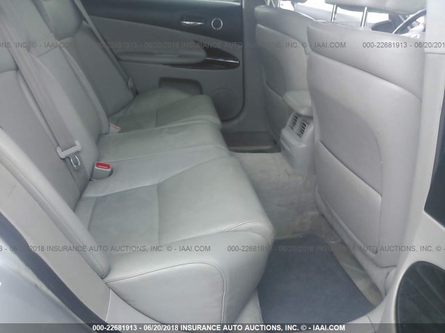 JTHBC96S275009128 - 2007 LEXUS GS 450H SILVER photo 8