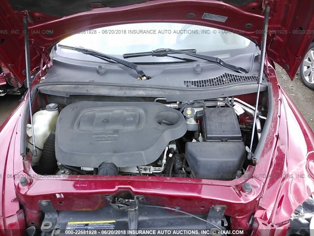 3GNBAADB2AS537297 - 2010 CHEVROLET HHR LS MAROON photo 10