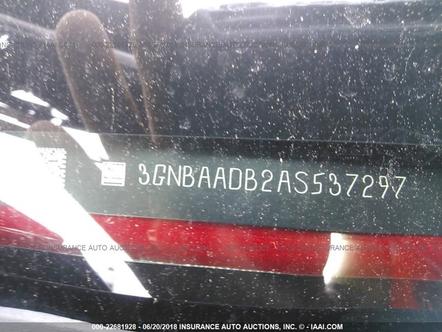 3GNBAADB2AS537297 - 2010 CHEVROLET HHR LS MAROON photo 9