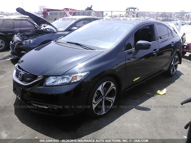 2HGFB6E5XFH701419 - 2015 HONDA CIVIC SI BLACK photo 2