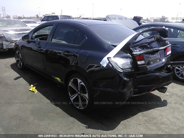 2HGFB6E5XFH701419 - 2015 HONDA CIVIC SI BLACK photo 3