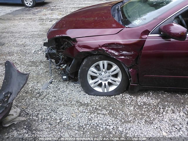 1N4AL2AP3CC195135 - 2012 NISSAN ALTIMA S BURGUNDY photo 6