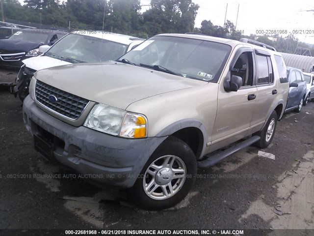 1FMZU72K02UD04259 - 2002 FORD EXPLORER XLS BEIGE photo 2