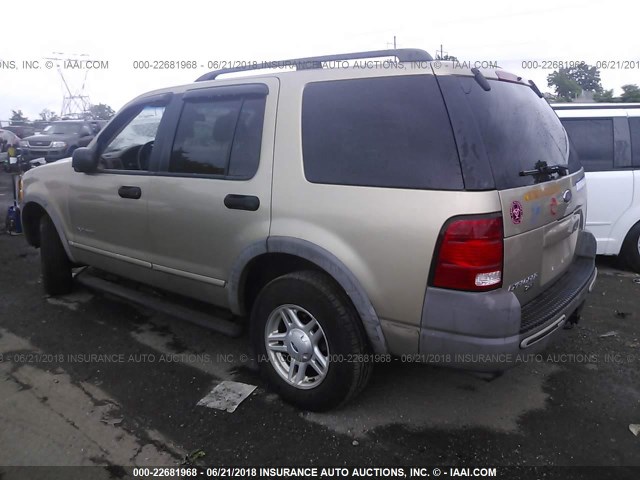 1FMZU72K02UD04259 - 2002 FORD EXPLORER XLS BEIGE photo 3