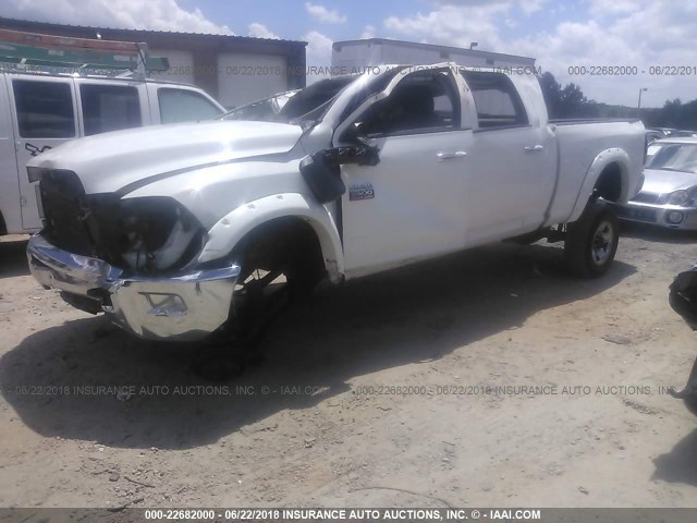 3C6UD5ML4CG175379 - 2012 DODGE RAM 2500 SLT WHITE photo 2