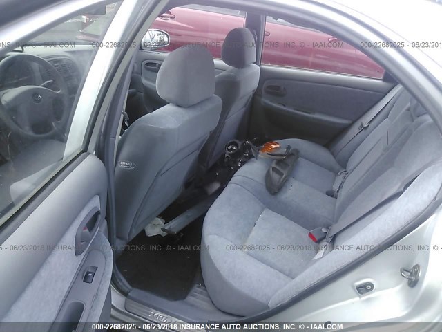 KNAGD126445331874 - 2004 KIA OPTIMA LX/EX SILVER photo 8