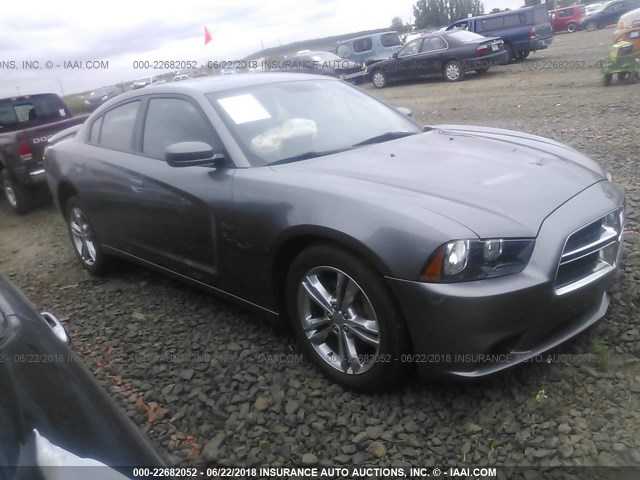 2C3CDXJG1CH165114 - 2012 DODGE CHARGER SXT GRAY photo 1