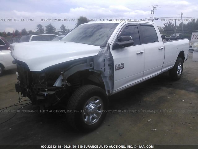 3C6UR5JL6FG524293 - 2015 RAM 2500 SLT WHITE photo 2