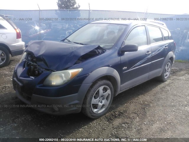 5Y2SL628X3Z462667 - 2003 PONTIAC VIBE BLUE photo 2